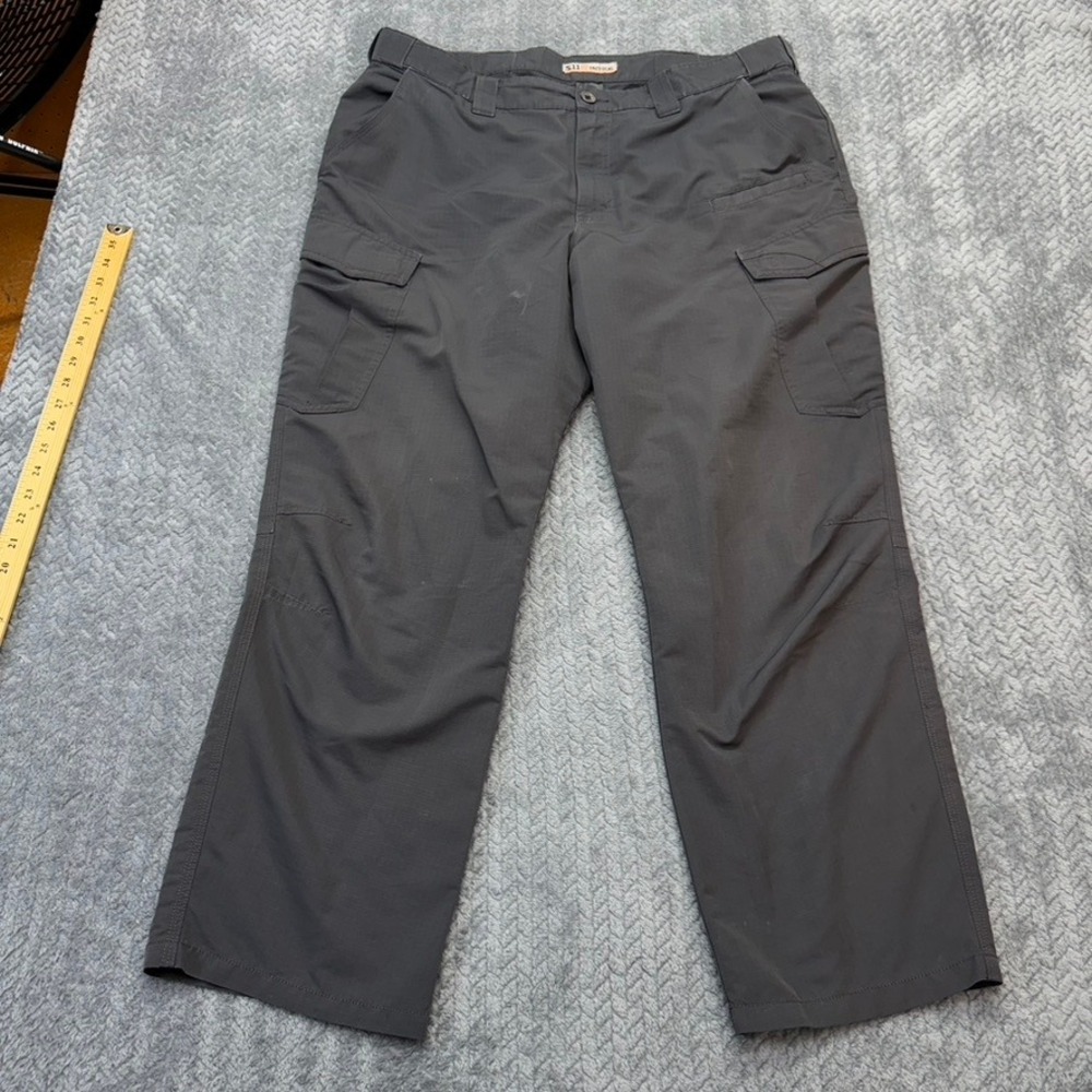 5.11‎ Tactical Cargo Pants Mens 40x29 Gray Ripstop Polyester Work Modern